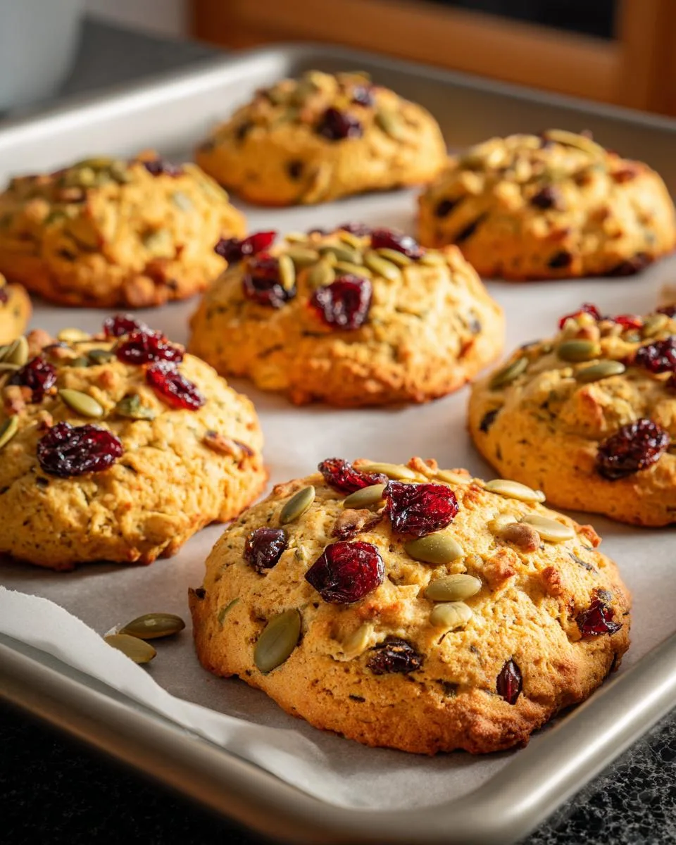 Pumpkin Cranberry Cottage Cheese Cookies - detail 2
