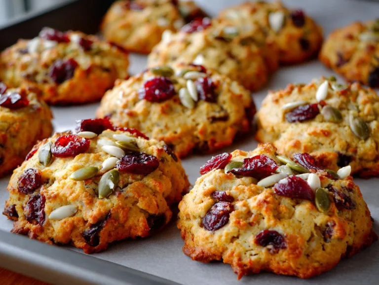 Pumpkin Cranberry Cottage Cheese Cookies