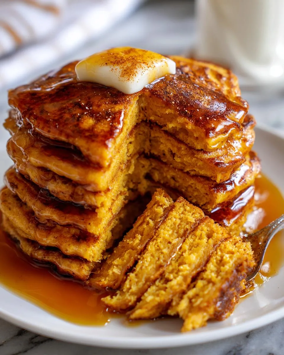 Pumpkin Greek Yogurt Pancakes - detail 1