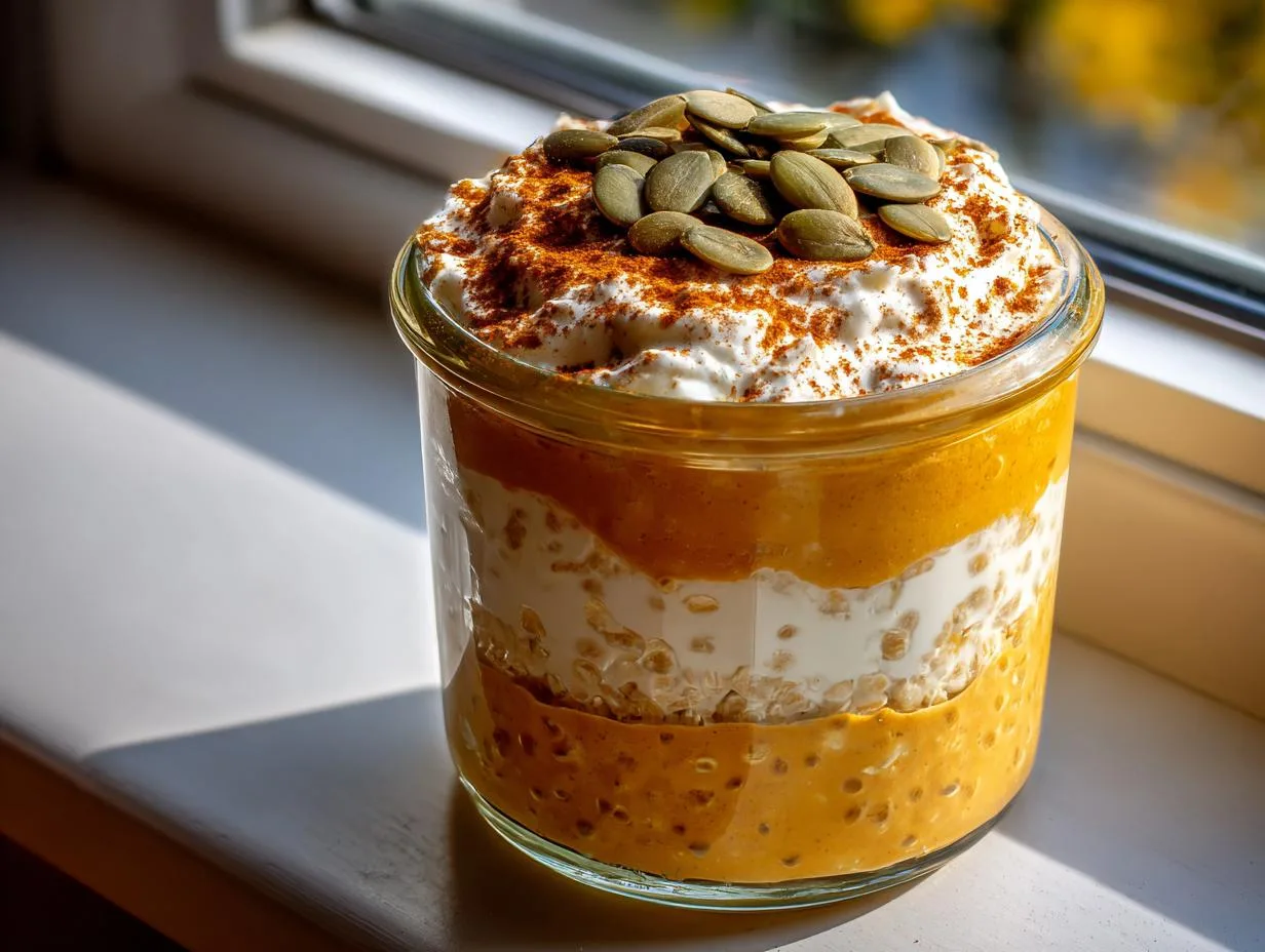 20g Pumpkin Protein Overnight Oats: Morning Lifesaver Recipe