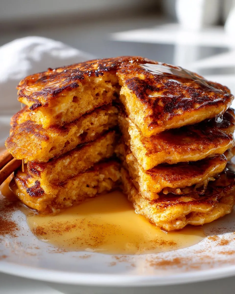 Pumpkin Spice Cottage Cheese Pancakes - detail 3