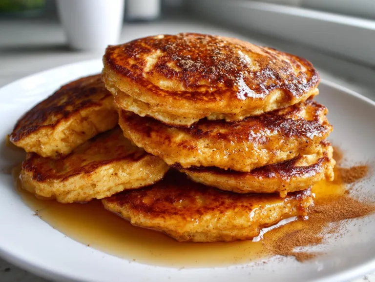 Pumpkin Spice Cottage Cheese Pancakes