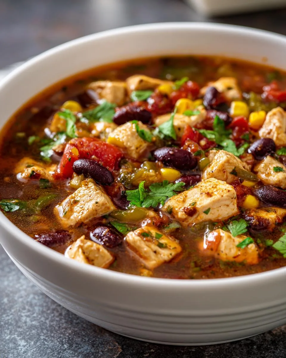 Slow Cooker Fiesta Chicken Soup - detail 2