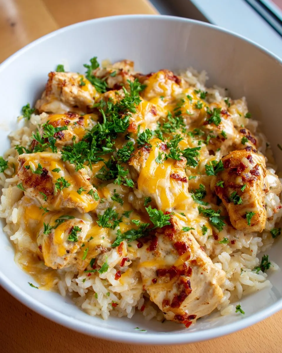 Smothered Chicken and Rice - detail 1