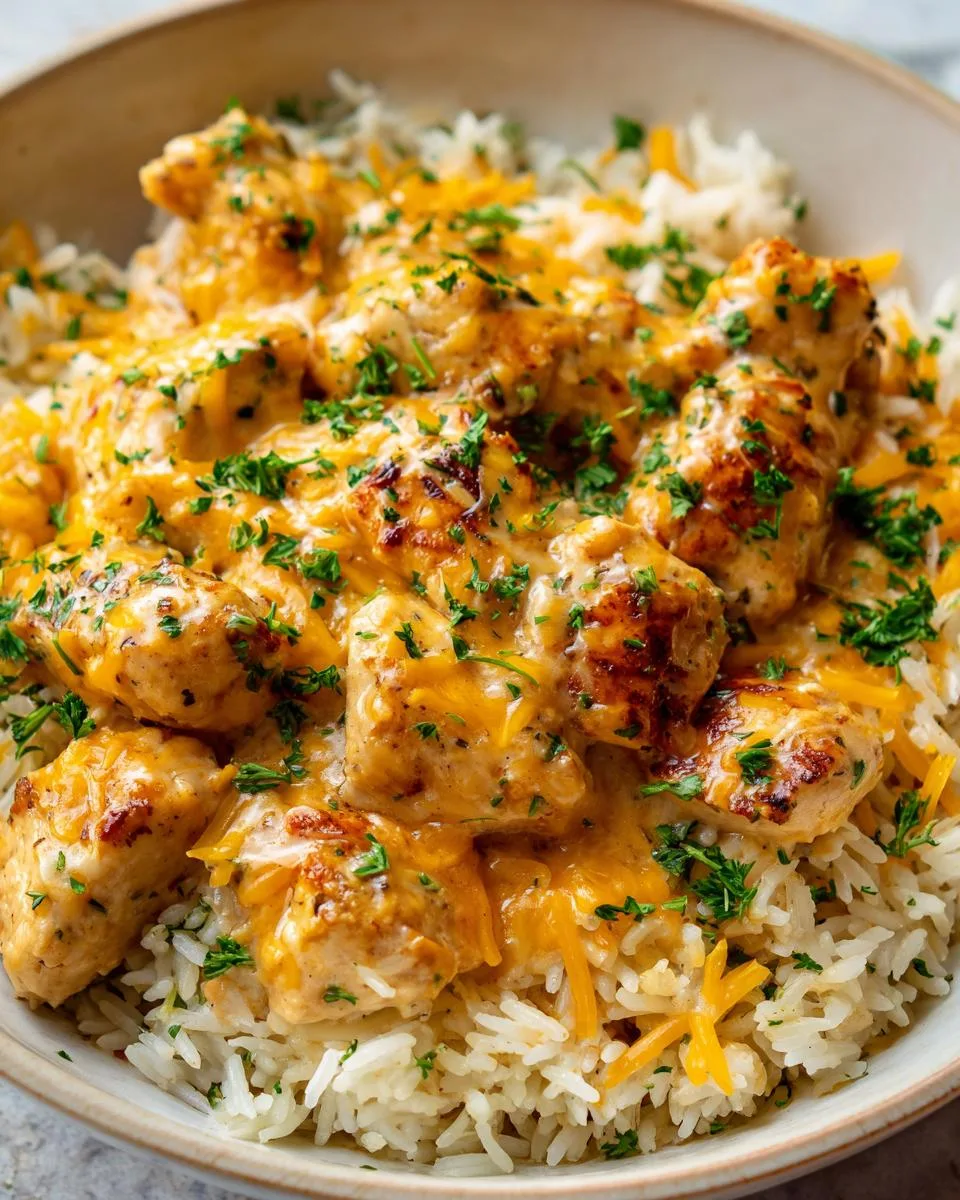 Smothered Chicken and Rice - detail 2