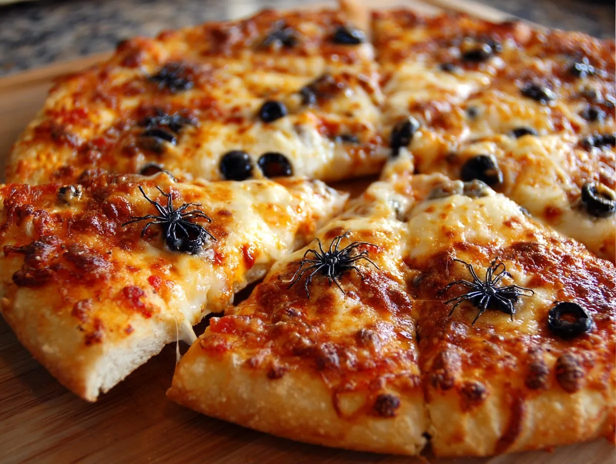Creepy 10-Minute Spider Web Pizza Kids Love