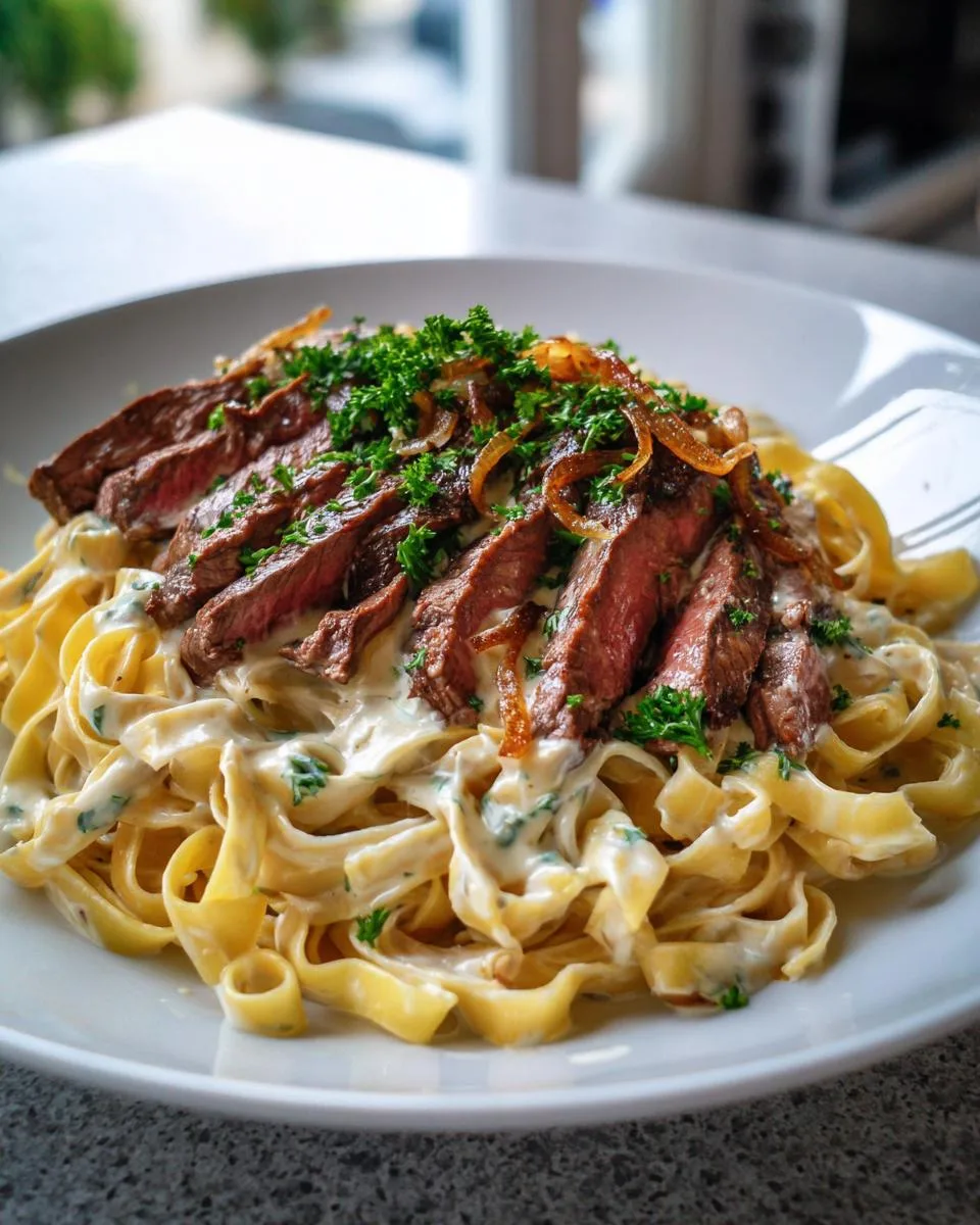 Steak and Pasta Recipe - detail 3