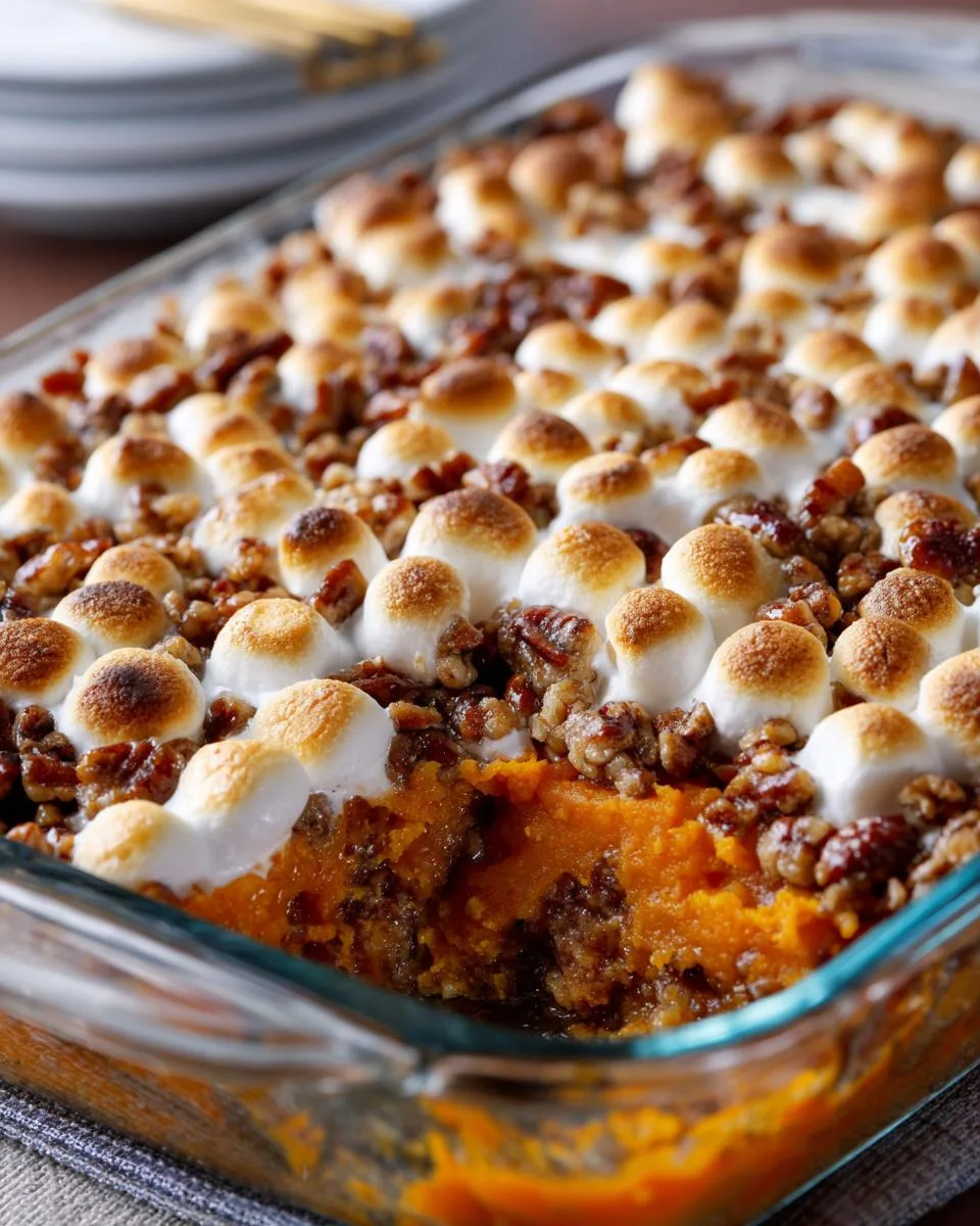 Sweet Potato Casserole Marshmallows - detail 1