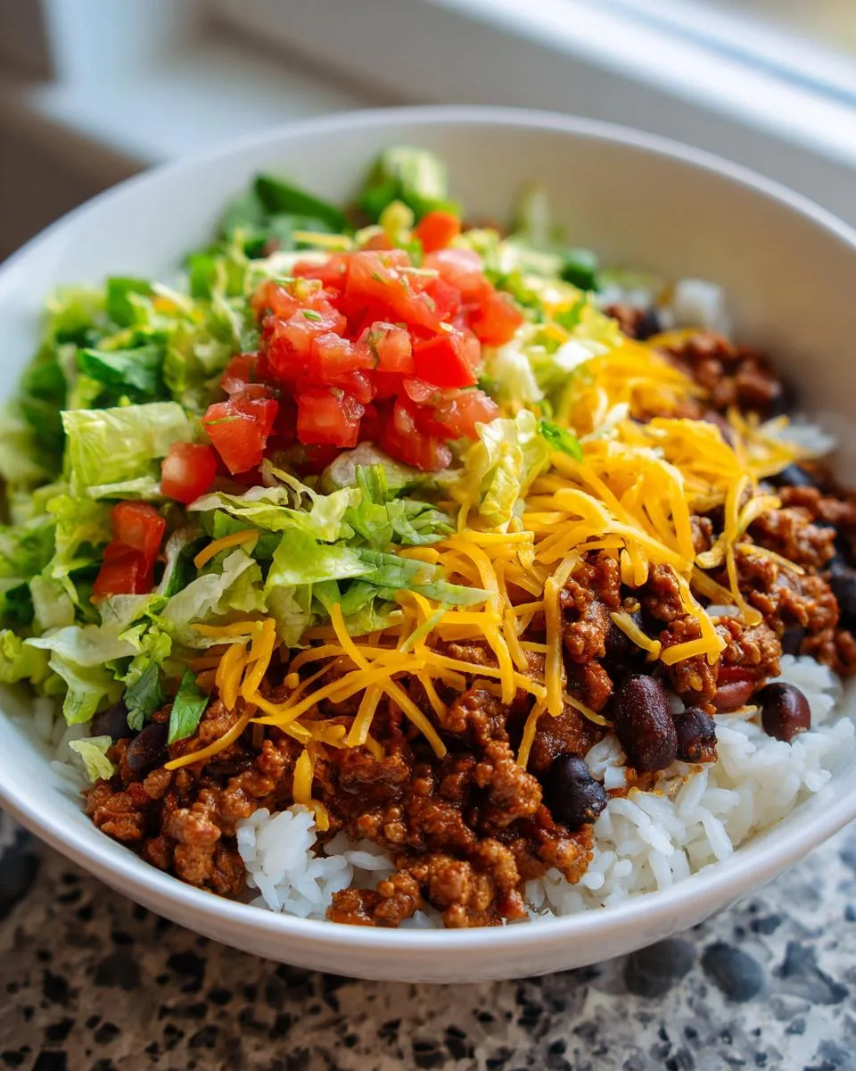 Taco Rice Bowl - detail 3
