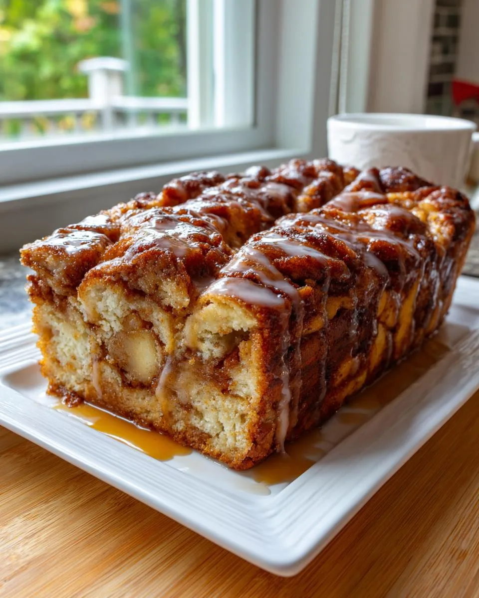 Vegan Apple Fritter Bread - detail 2