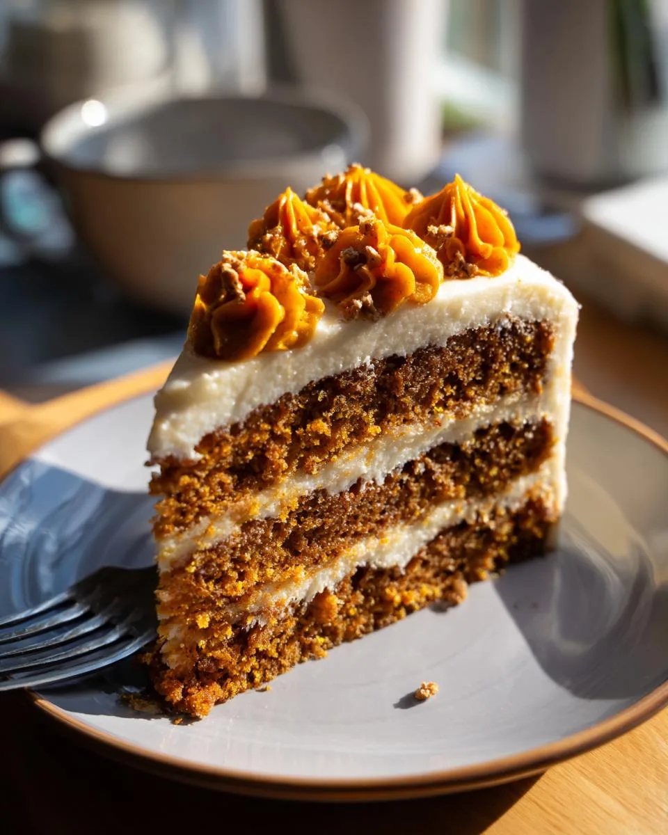 Vegan Pumpkin Spice Cake - detail 1