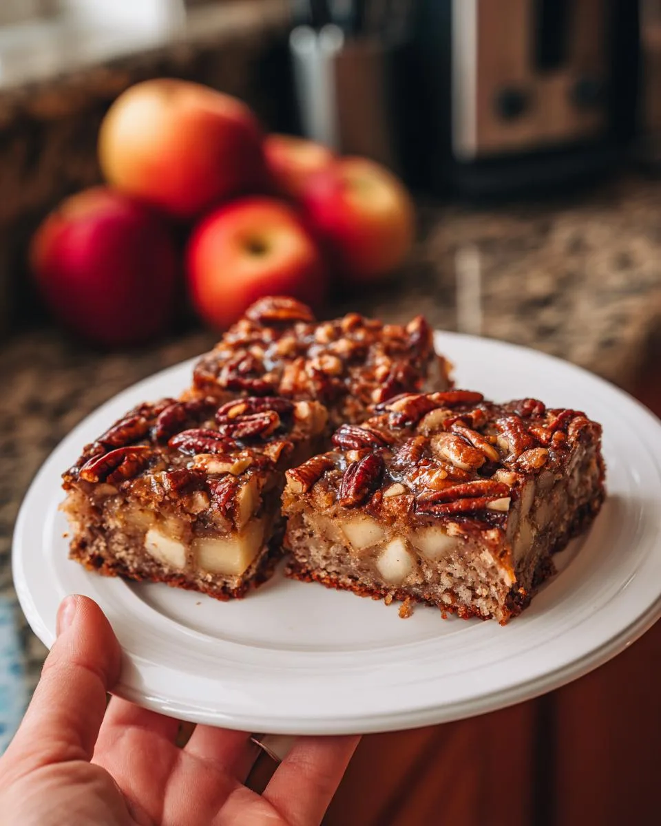 apple brownies - detail 3