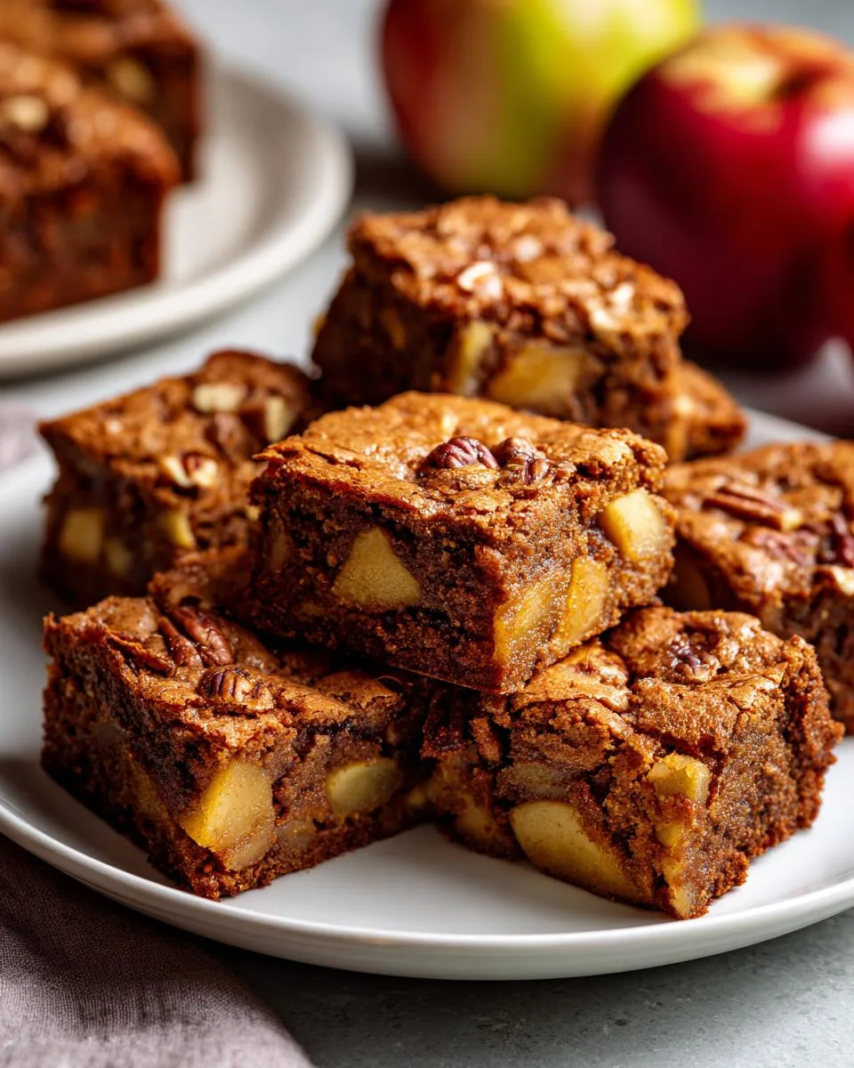 apple brownies - detail 4