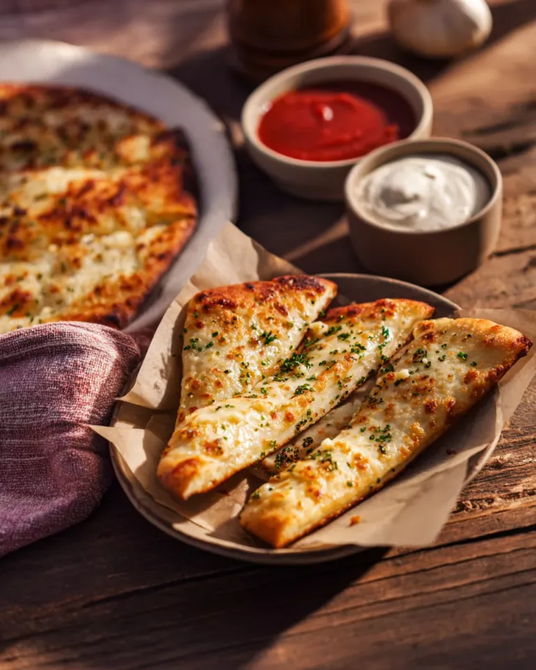 Cottage Cheese Garlic Flatbread