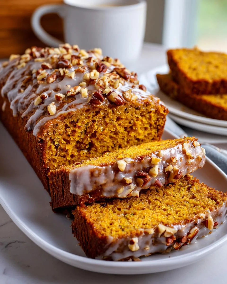 oat flour pumpkin bread - detail 1