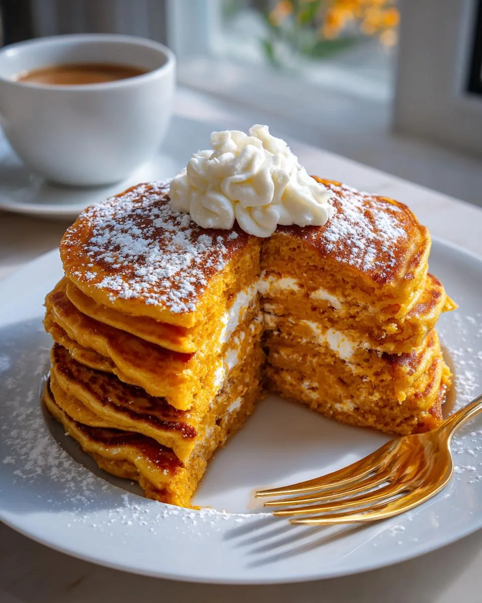 pumpkin cheesecake pancakes - detail 3