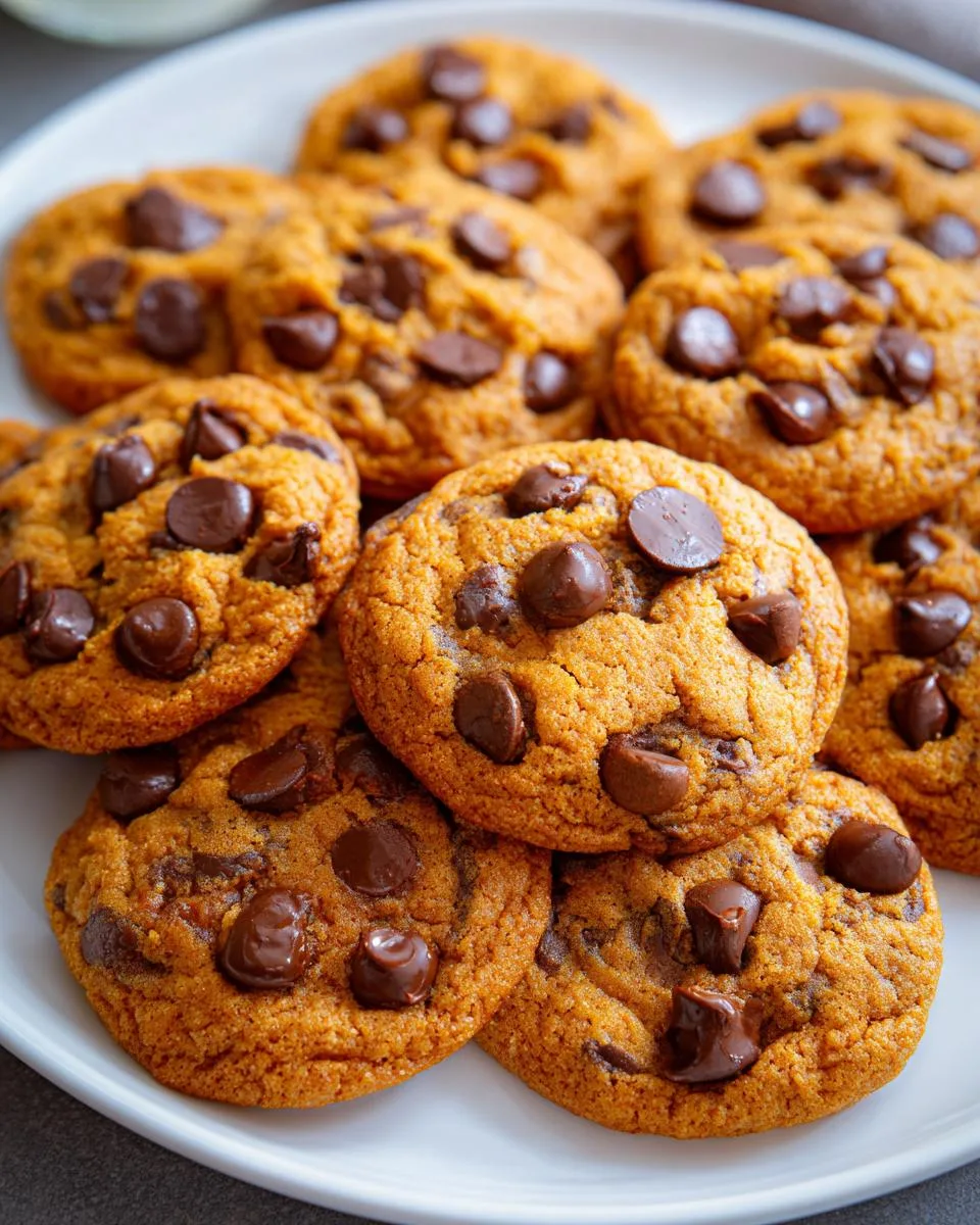 pumpkin chocolate chip cookies - detail 2