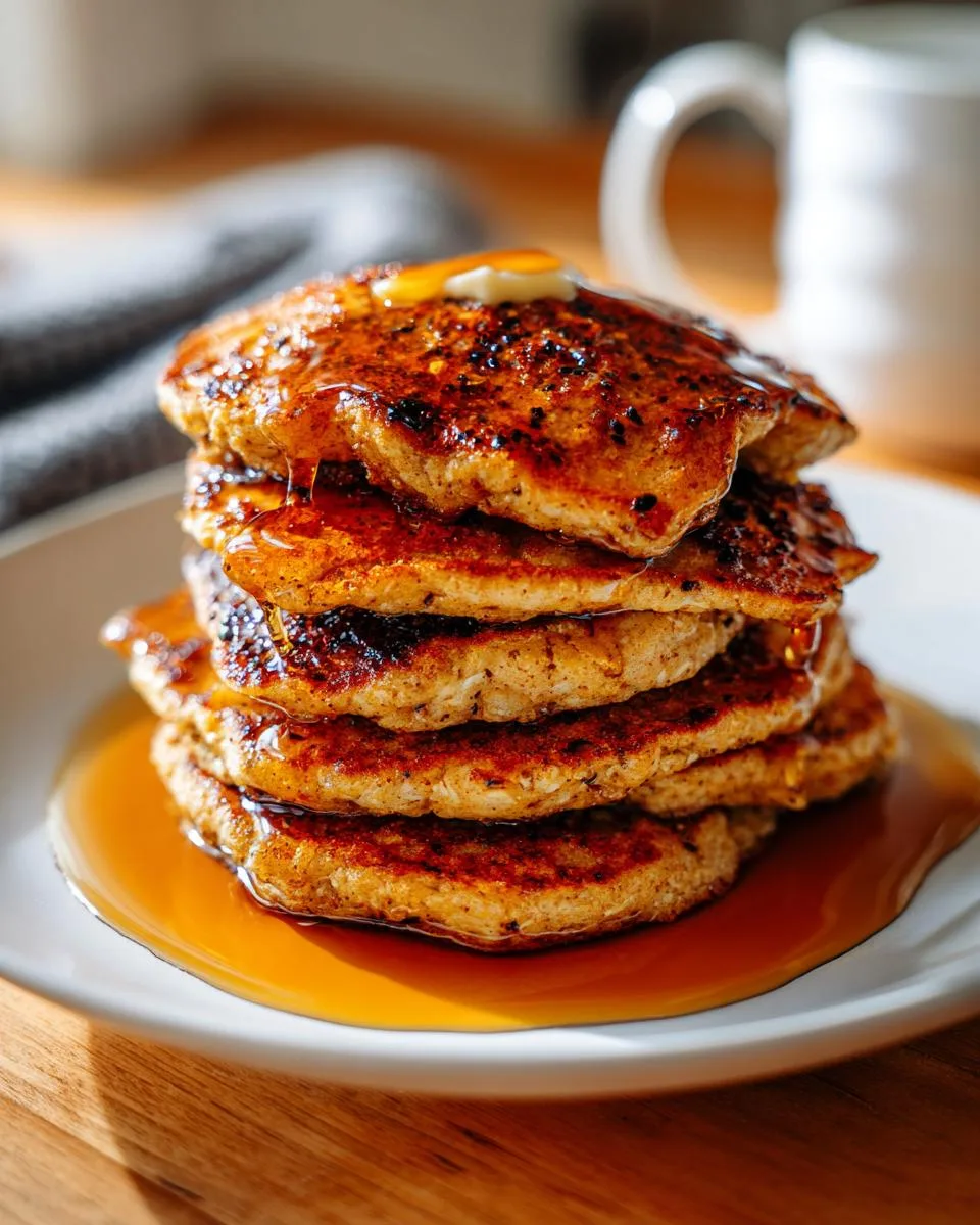 pumpkin oat pancakes - detail 3