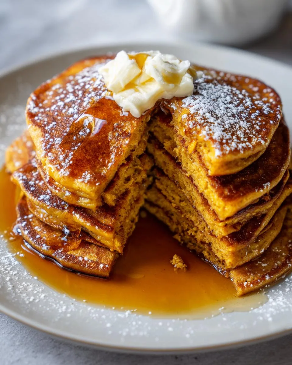 pumpkin spice pancakes - detail 1