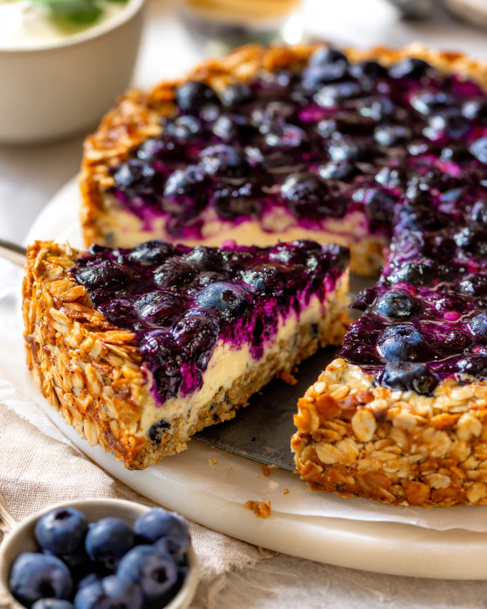 Flourless Blueberry Cottage Cheese Cake – Healthy, Creamy & Easy