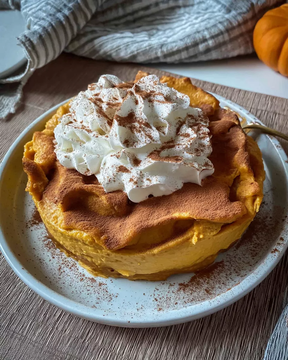 Pumpkin Cream Cheese Cottage Cheese Bake – Cozy, Creamy, and Protein-Packed