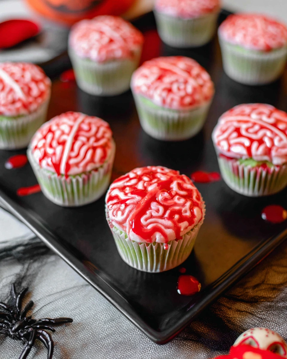 Zombie Brain Cupcakes That Are Scary Good for Halloween Parties