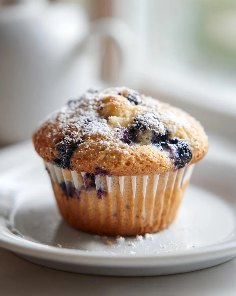 Blueberry Cheesecake Cottage Cheese Muffins - detail 1