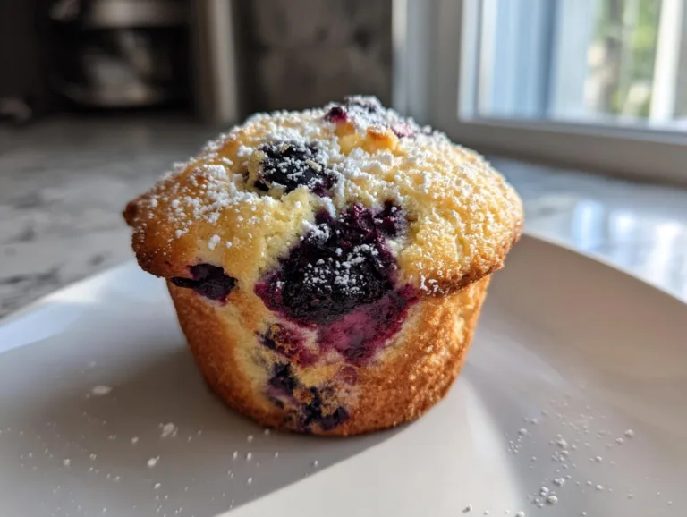 Blueberry Cheesecake Cottage Cheese Muffins