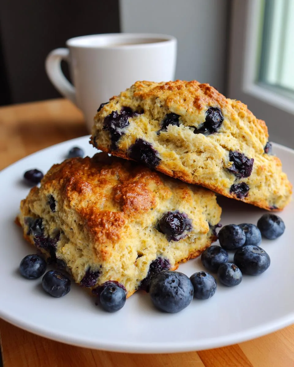Blueberry Cottage Cheese Scones - detail 2
