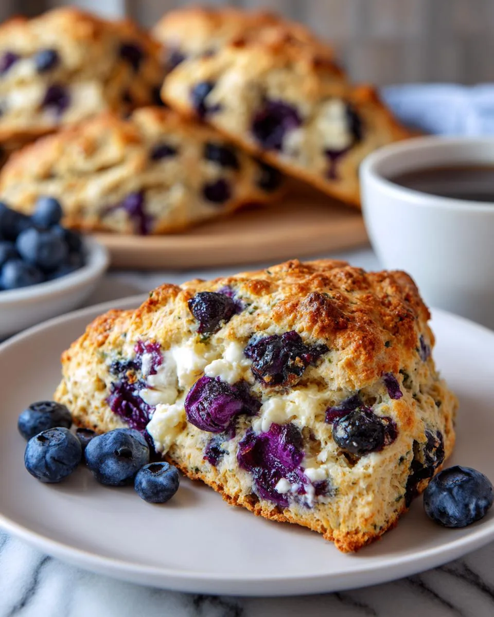 Blueberry Cottage Cheese Scones - detail 4