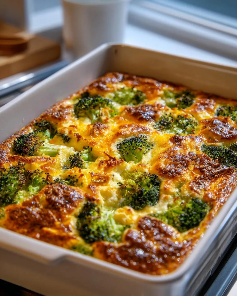 Broccoli and Cauliflower Cottage Cheese Bake - detail 2