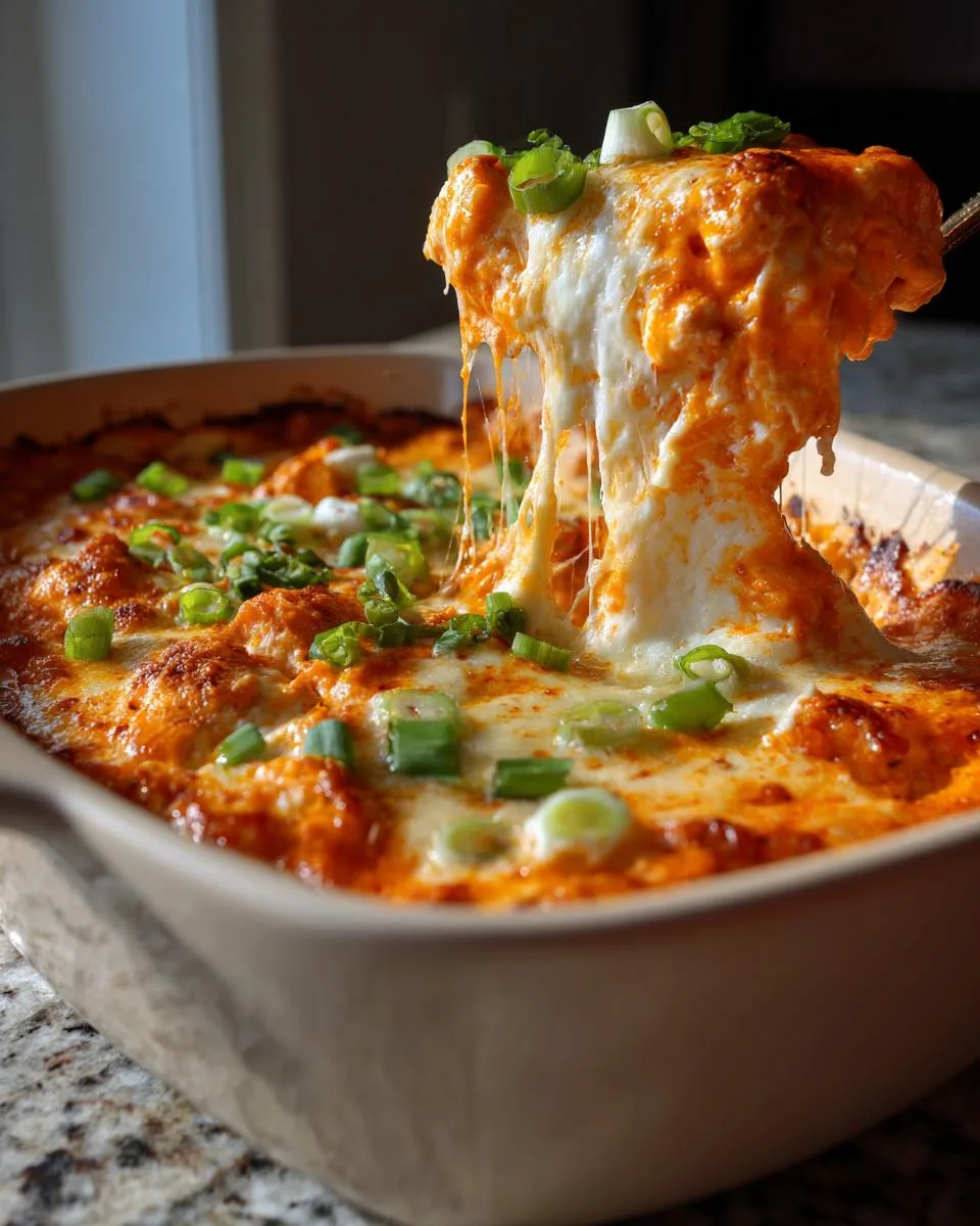 Buffalo Chicken Pizza Cottage Cheese Bake - detail 3