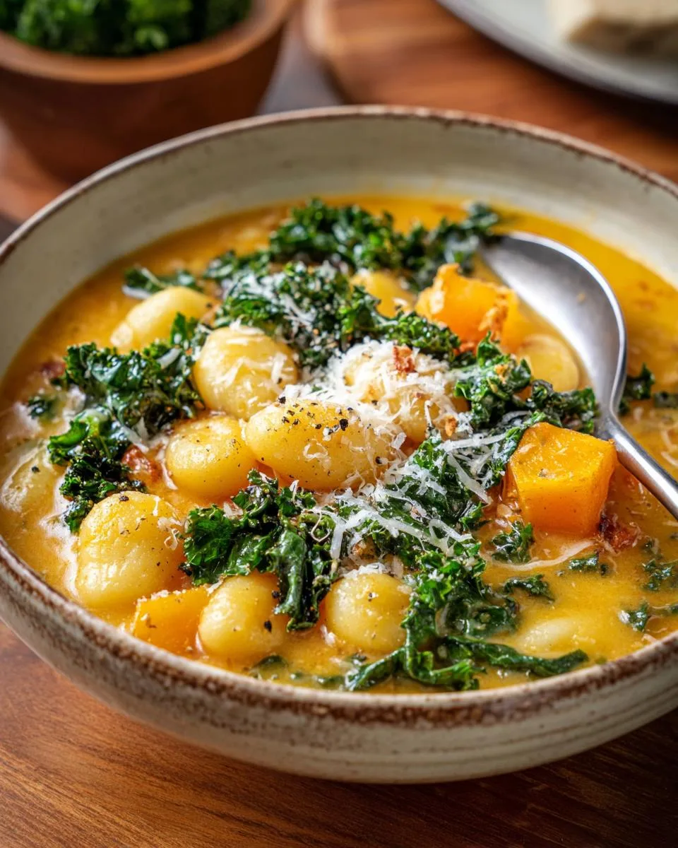 Butternut Squash Gnocchi Soup - detail 1