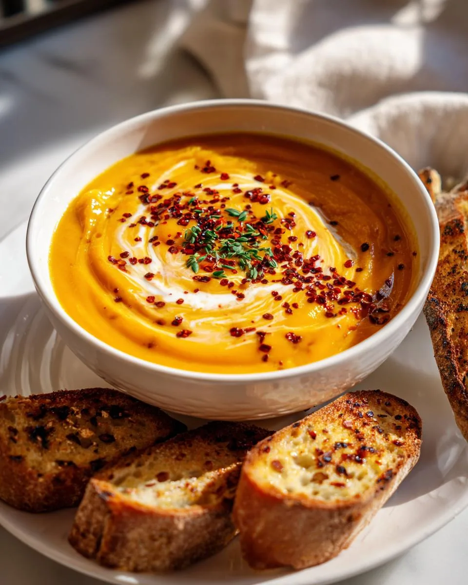 Butternut Squash Sweet Potato Soup - detail 3