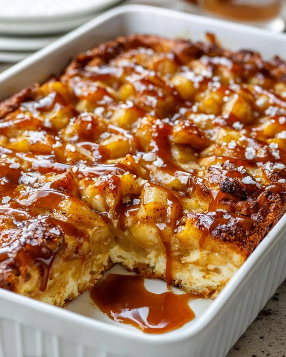 Caramel Apple Cottage Cheese Bake - detail 2