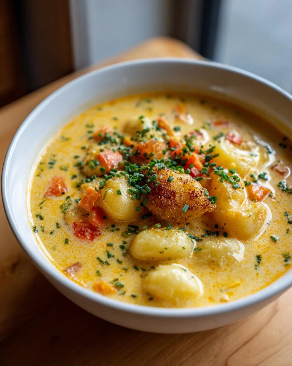 Cheddar Gnocchi Soup - detail 2