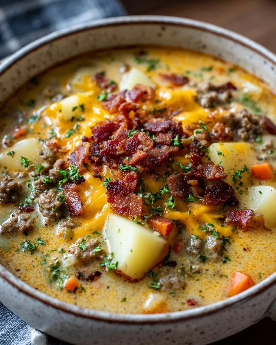 Cheeseburger Soup Recipe - detail 1