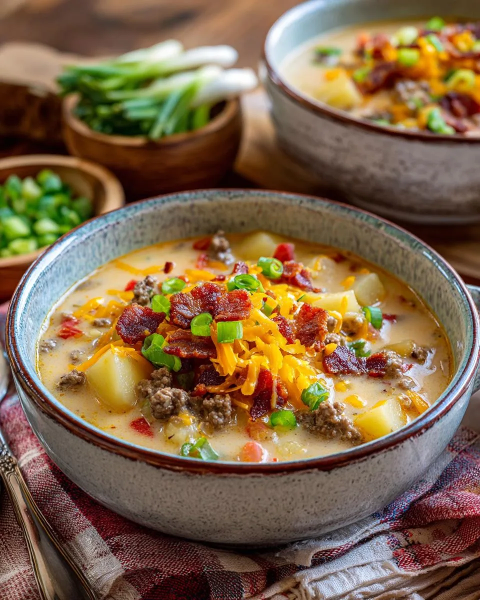 Cheeseburger Soup Recipe - detail 2