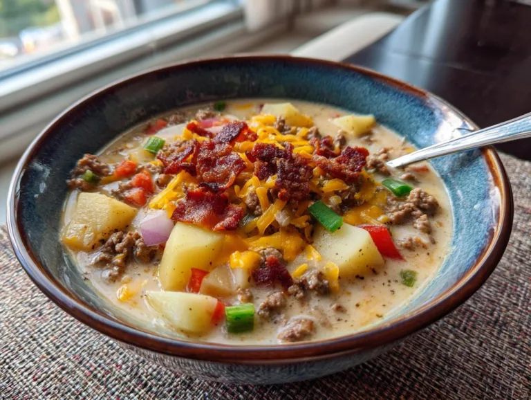 Cheeseburger Soup Recipe