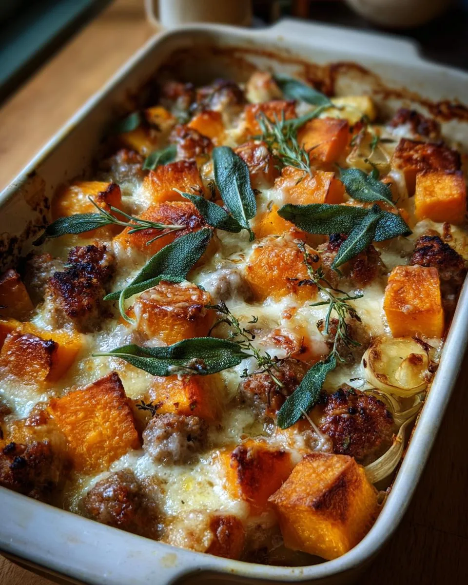 Cheesy Butternut Squash Casserole - detail 1