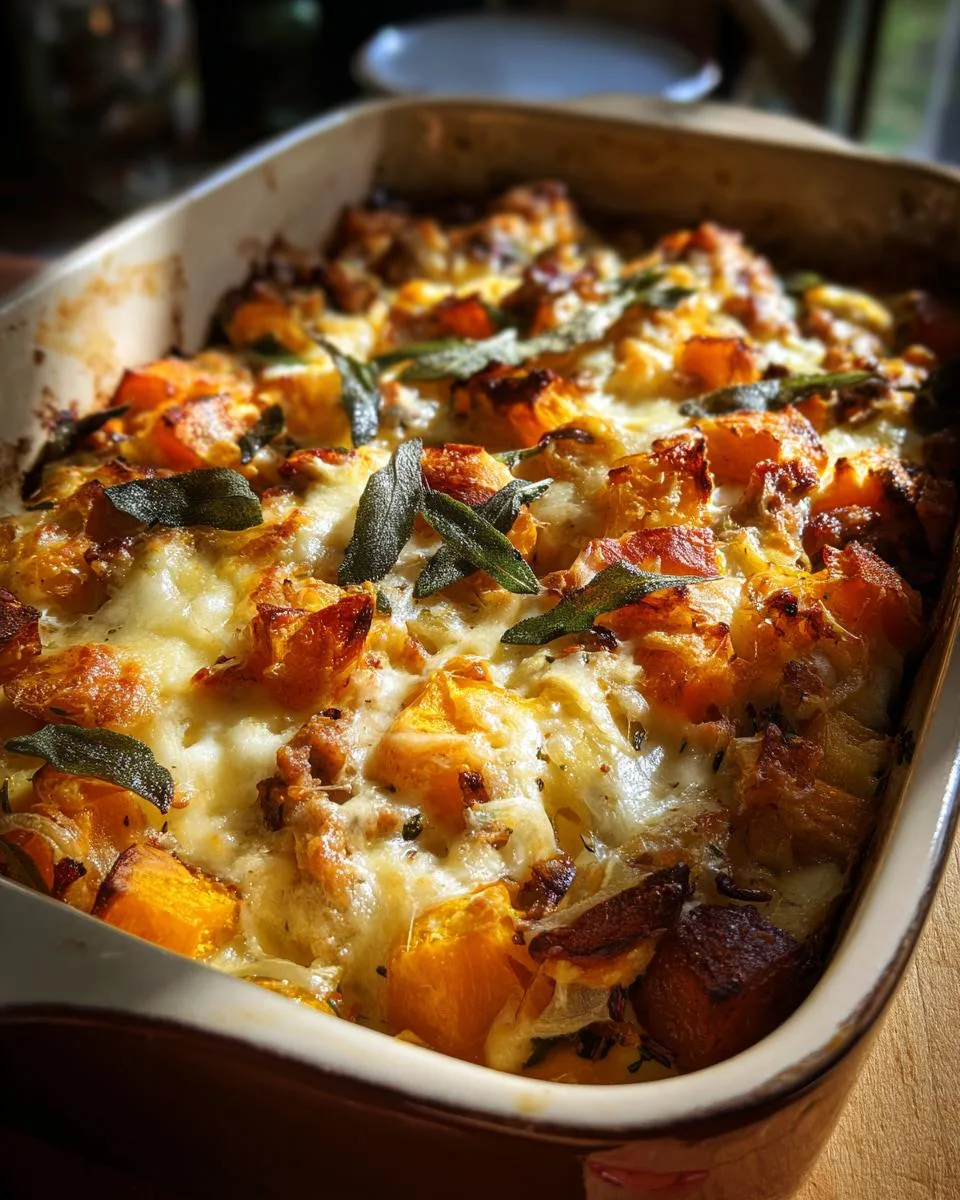 Cheesy Butternut Squash Casserole - detail 2