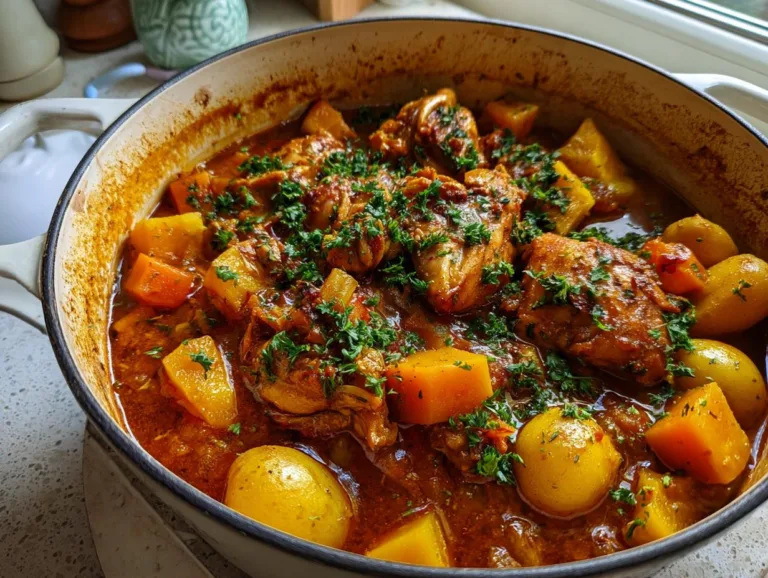 Chicken Stew With Butternut Squash