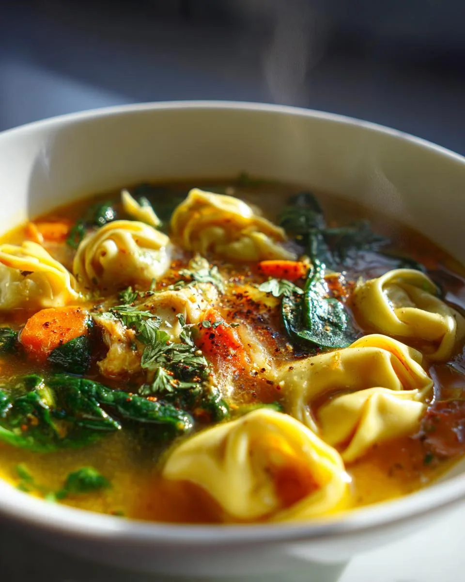 Chicken Tortellini Soup - detail 2