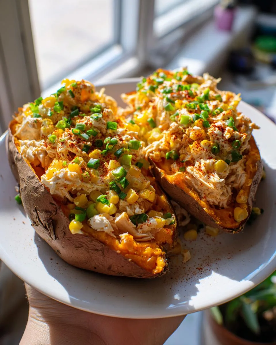 Corn Chicken Stuffed Sweet Potatoes - detail 2