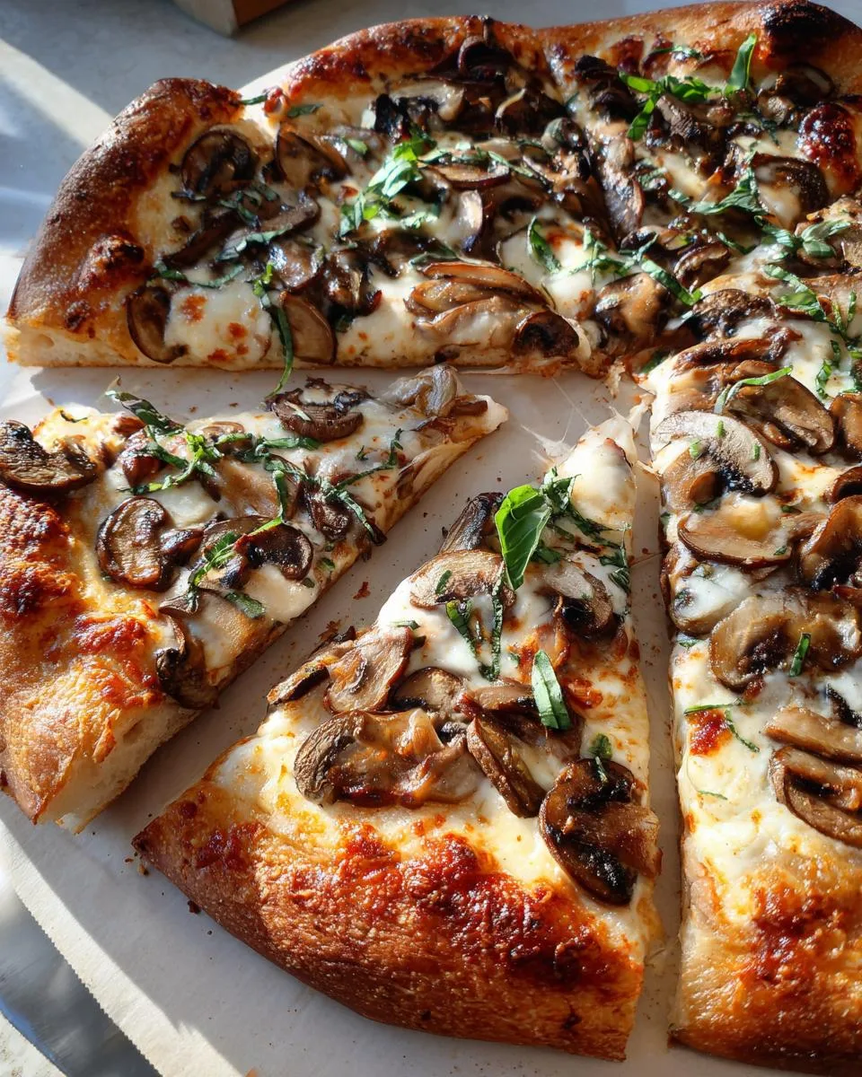 Cottage Cheese Crust with mushrooms and cheese - detail 1