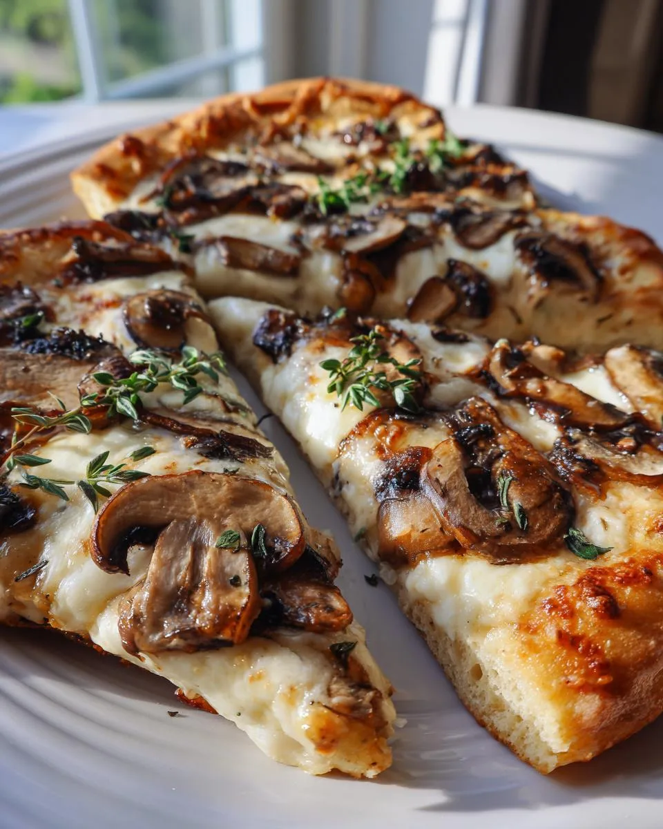 Cottage Cheese Crust with mushrooms and cheese - detail 2
