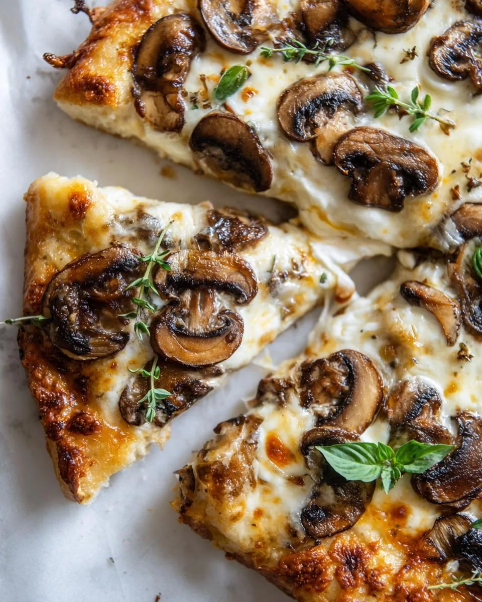 Cottage Cheese Crust with mushrooms and cheese - detail 4