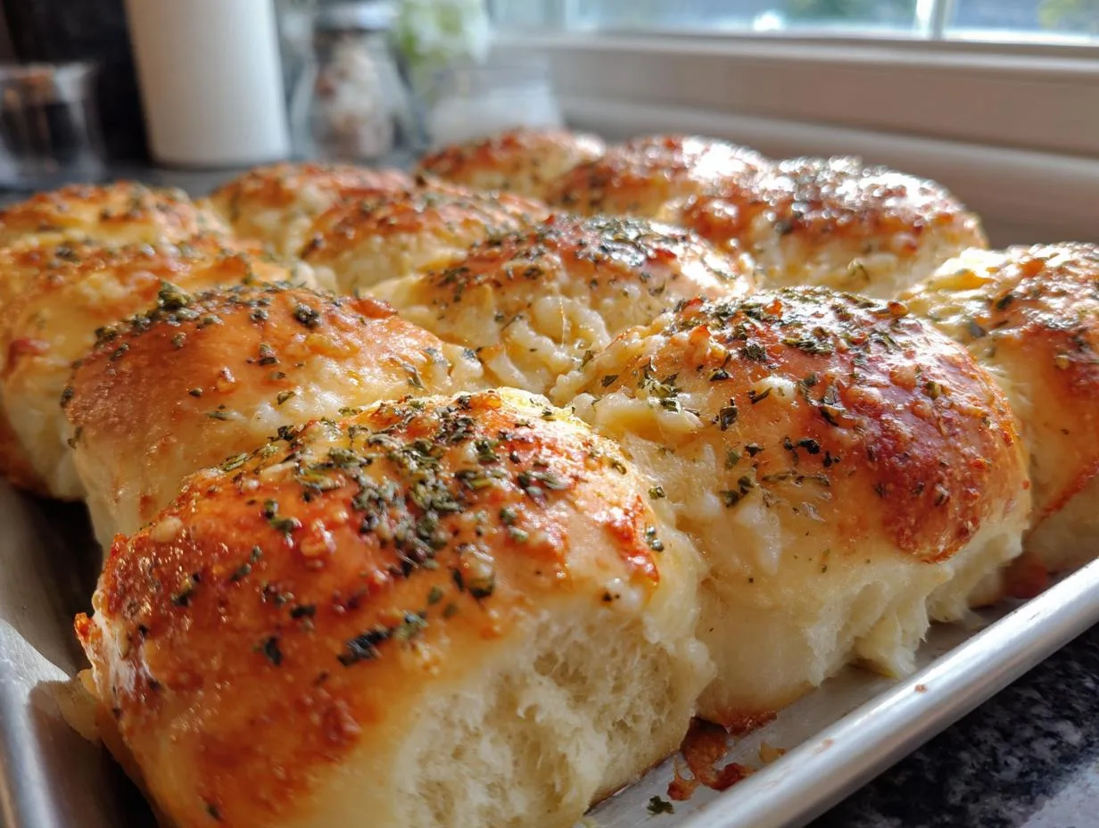 35-Min Cottage Cheese Garlic Rolls