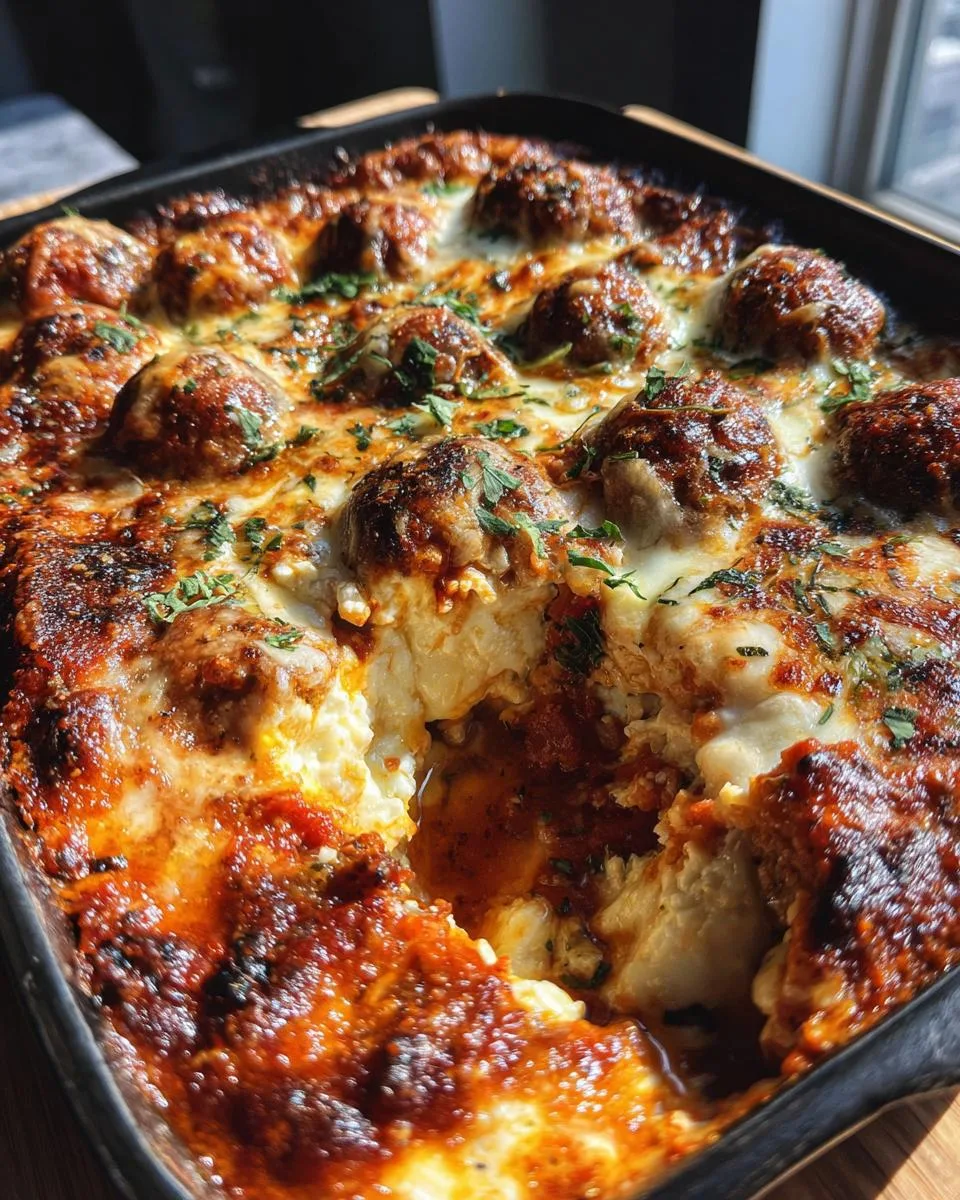 Cottage Cheese Meatball Bake - detail 1