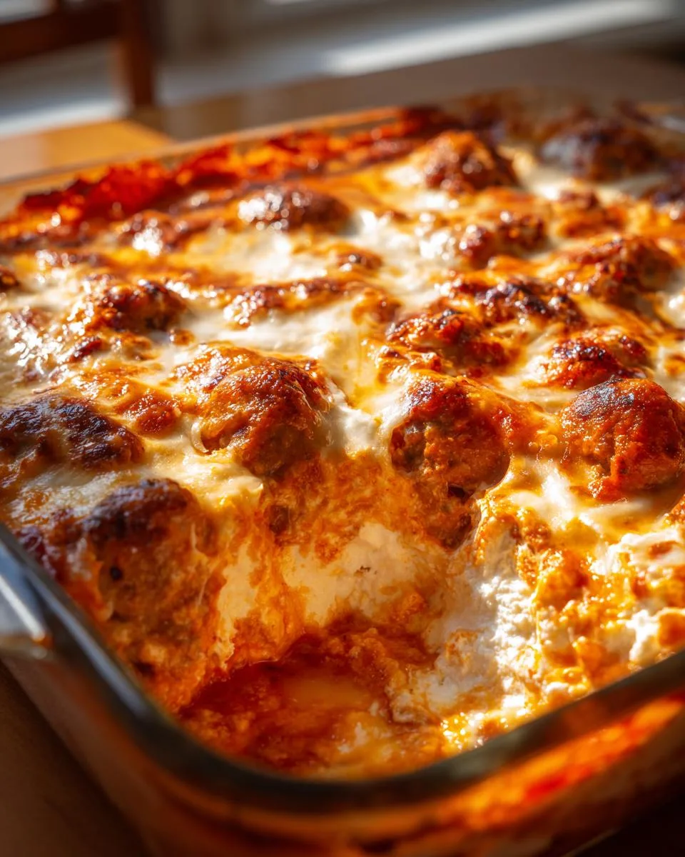 Cottage Cheese Meatball Bake - detail 2